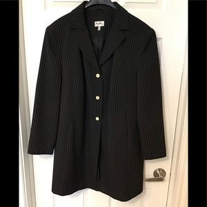 Vintage (80s) My Line Long pinstripe blazer